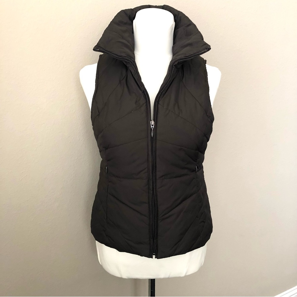 Kenneth Cole Reaction Brown Down Puffy Vest Size Small
